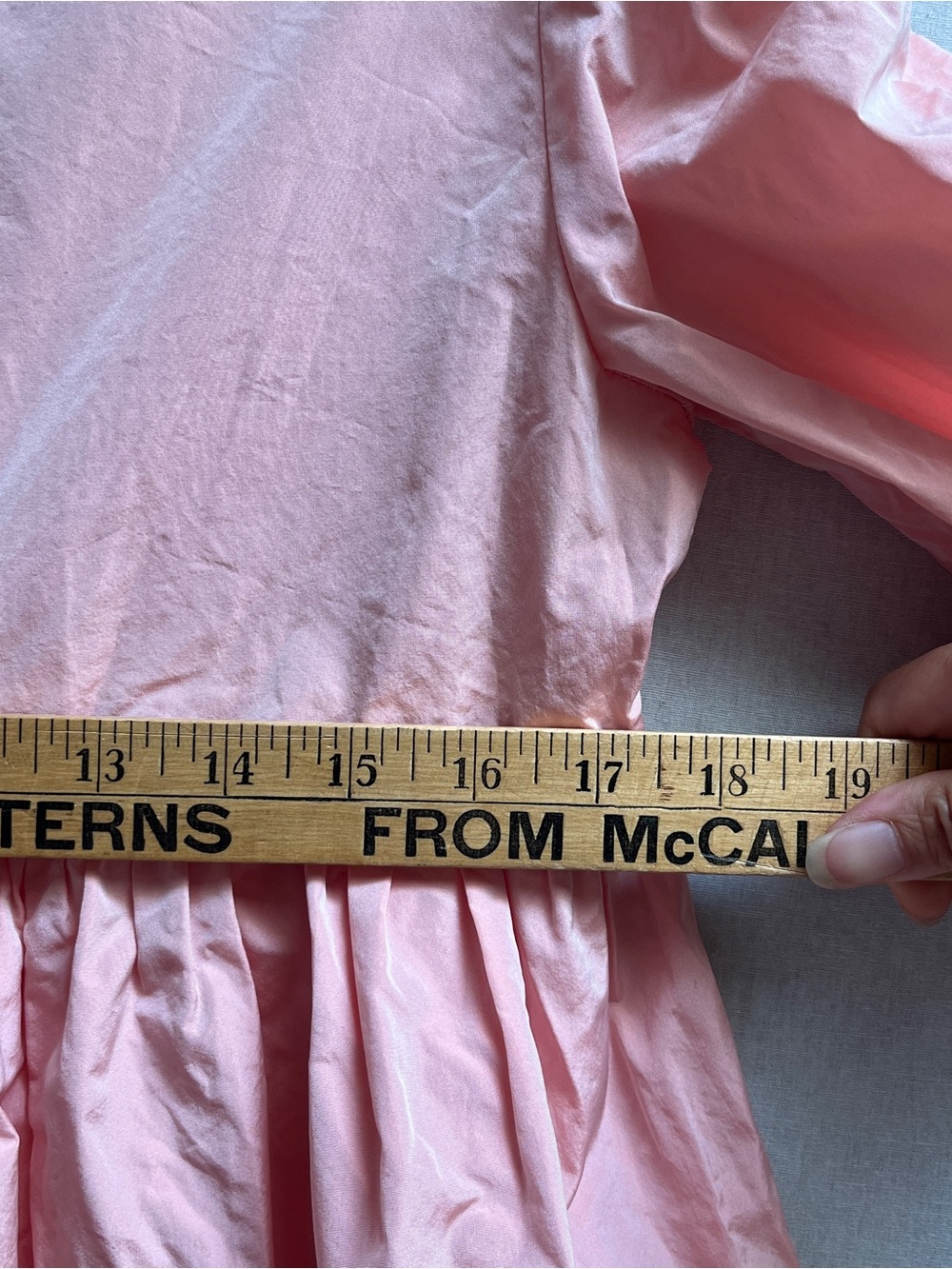 Sunday Best Peach V-Neck Long Sleeve Babydoll Mini Dress Size XS - Picture 6 of 10
